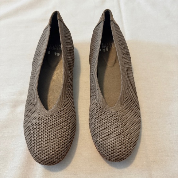 Eileen Fisher 9.5 Naomi Ballet Flats ~ Textile Fabric Comfort Casual Classic - Picture 2 of 8